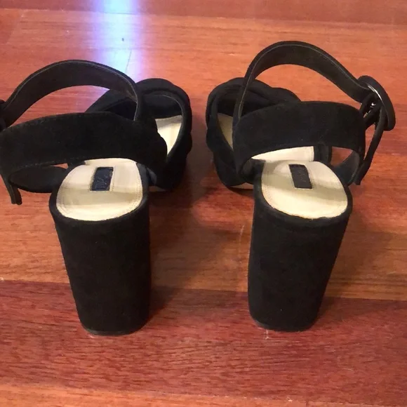 Topshop • Velvet Strappy Heels - Picture 3 of 5